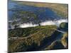 Zimbabwe, Victoria Falls, an Aerial View from Above the Falls-Nick Ledger-Mounted Photographic Print