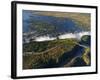 Zimbabwe, Victoria Falls, an Aerial View from Above the Falls-Nick Ledger-Framed Photographic Print