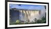 Zimbabwe, Victoria Falls, Victoria Falls National Park during rainy season (UNESCO Site)-Michele Falzone-Framed Photographic Print