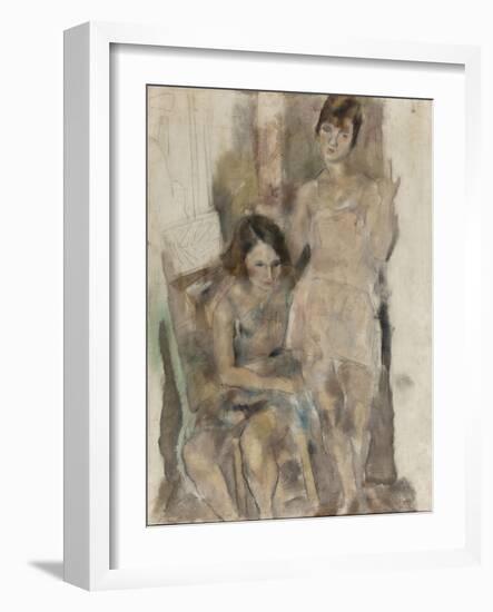 Zimette et Mireille-Jules Pascin-Framed Giclee Print