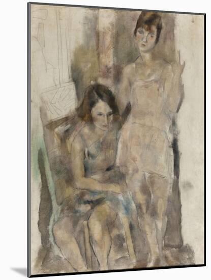 Zimette et Mireille-Jules Pascin-Mounted Giclee Print