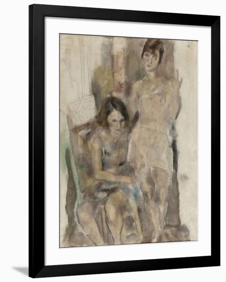 Zimette et Mireille-Jules Pascin-Framed Giclee Print