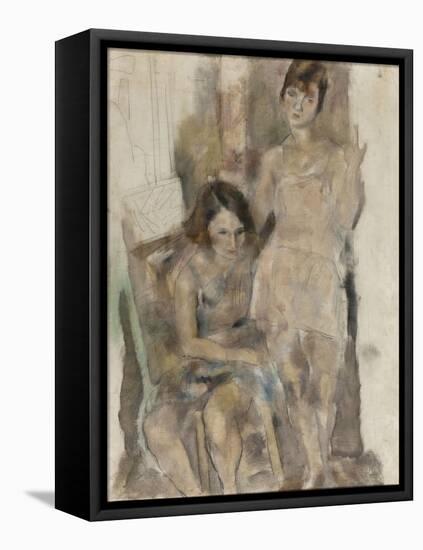 Zimette et Mireille-Jules Pascin-Framed Stretched Canvas