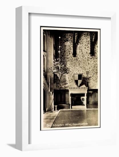 Zimmern Bisingen, Burg Hohenzollern, Stammbaumhalle-null-Framed Photographic Print