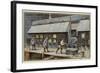 Zinc Manufacturing. Reducing Ore into Ingots-null-Framed Giclee Print