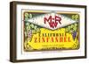 Zinfandel Wine Label-null-Framed Art Print