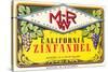 Zinfandel Wine Label-null-Stretched Canvas