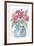 Zinnia Bouquet-Beverly Dyer-Framed Art Print