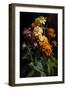 Zinnia Bouquet-Vivienne Dupont-Framed Art Print