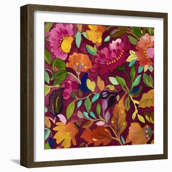 Zinnia Meadow-Kim Parker-Framed Giclee Print