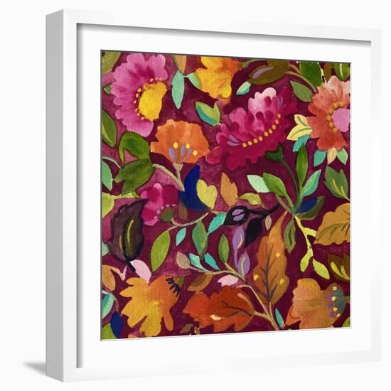 Zinnia Meadow-Kim Parker-Framed Giclee Print