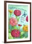 Zinnia Welcome Love-Melinda Hipsher-Framed Giclee Print