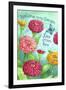 Zinnia Welcome Love-Melinda Hipsher-Framed Giclee Print