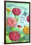 Zinnia Welcome Love-Melinda Hipsher-Framed Giclee Print