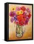 Zinnias, 2010-Joan Thewsey-Framed Stretched Canvas