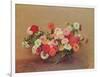 Zinnias in a Glass Bowl, 1886-Henri Fantin-Latour-Framed Giclee Print