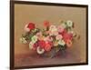 Zinnias in a Glass Bowl, 1886-Henri Fantin-Latour-Framed Giclee Print