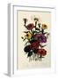 Zinnias-null-Framed Giclee Print