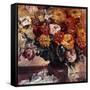 Zinnien-Lovis Corinth-Framed Stretched Canvas