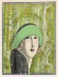 Cloche Hat by Marthe Collot Worn-Zinoviev-Framed Art Print