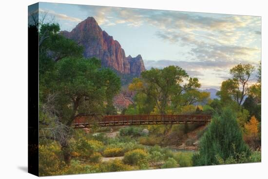 Zion Canyon Bridge-Vincent James-Stretched Canvas