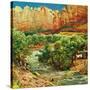 "Zion Canyon," July 9, 1960-John Clymer-Stretched Canvas