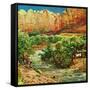 "Zion Canyon," July 9, 1960-John Clymer-Framed Stretched Canvas