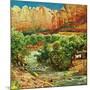 "Zion Canyon," July 9, 1960-John Clymer-Mounted Giclee Print