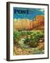 "Zion Canyon," Saturday Evening Post Cover, July 9, 1960-John Clymer-Framed Giclee Print