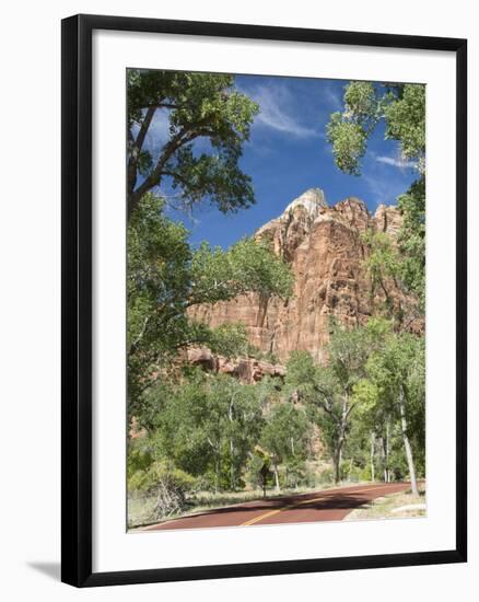 Zion Canyon Scenic Drive, Near Zion Lodge, Zion National Park, Utah, United States of America, Nort-Richard Maschmeyer-Framed Photographic Print