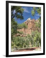 Zion Canyon Scenic Drive, Near Zion Lodge, Zion National Park, Utah, United States of America, Nort-Richard Maschmeyer-Framed Photographic Print