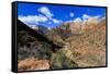 Zion Canyon View from Zion Park Boulevard-Eleanor-Framed Stretched Canvas