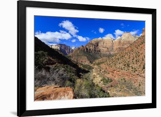 Zion Canyon View from Zion Park Boulevard-Eleanor-Framed Photographic Print