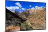 Zion Canyon View from Zion Park Boulevard-Eleanor-Mounted Premium Photographic Print