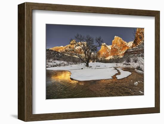 Zion in winter.-John Ford-Framed Photographic Print