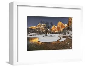 Zion in winter.-John Ford-Framed Photographic Print