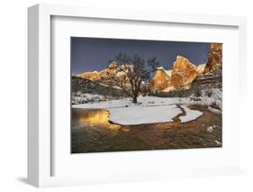 Zion in winter.-John Ford-Framed Photographic Print