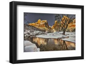 Zion in winter.-John Ford-Framed Photographic Print