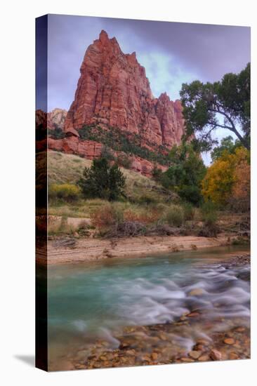 Zion Morning Riverside-Vincent James-Stretched Canvas