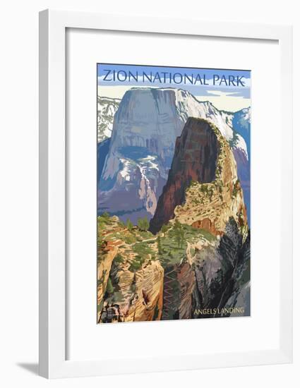 Zion National Park - Angels Landing-null-Framed Poster