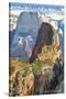 Zion National Park - Angels Landing-Lantern Press-Stretched Canvas