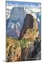 Zion National Park - Angels Landing-Lantern Press-Mounted Art Print
