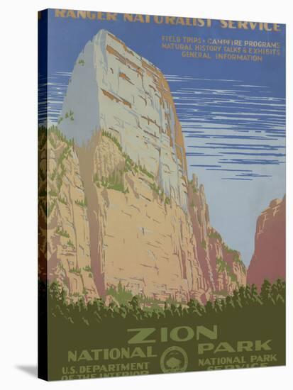 Zion National Park, c.1938-null-Stretched Canvas