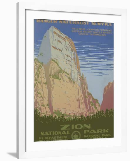 Zion National Park, c.1938-null-Framed Giclee Print