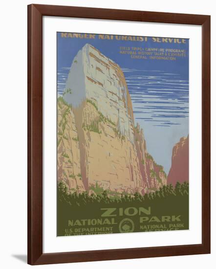 Zion National Park, c.1938-null-Framed Giclee Print
