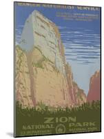 Zion National Park, c.1938-null-Mounted Art Print