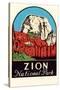 Zion National Park Decal-null-Stretched Canvas