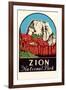 Zion National Park Decal-null-Framed Art Print