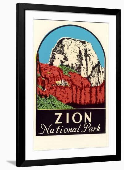 Zion National Park Decal-null-Framed Art Print