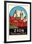 Zion National Park Decal-null-Framed Art Print